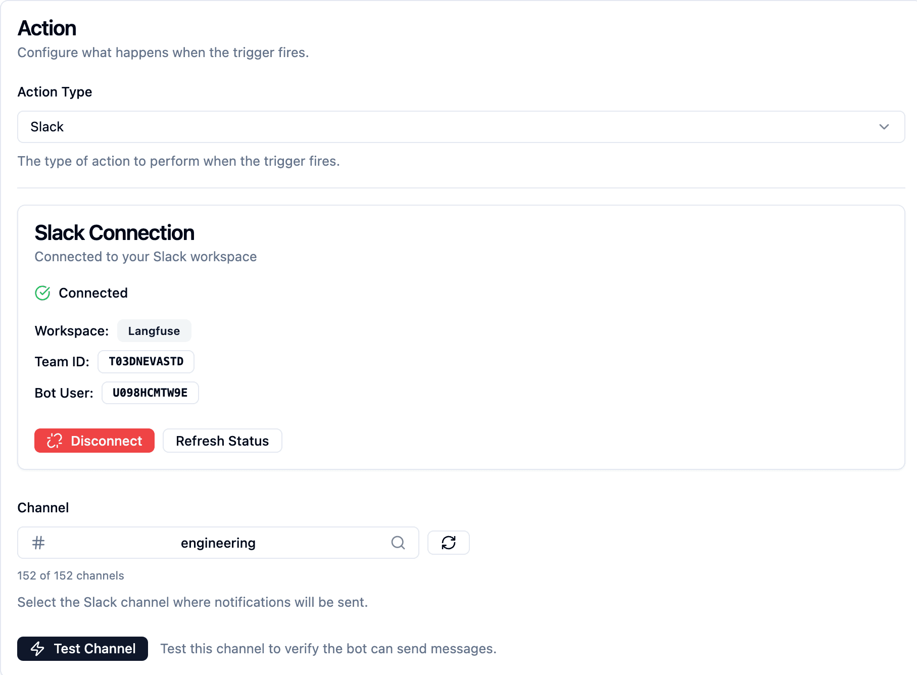 Configure request